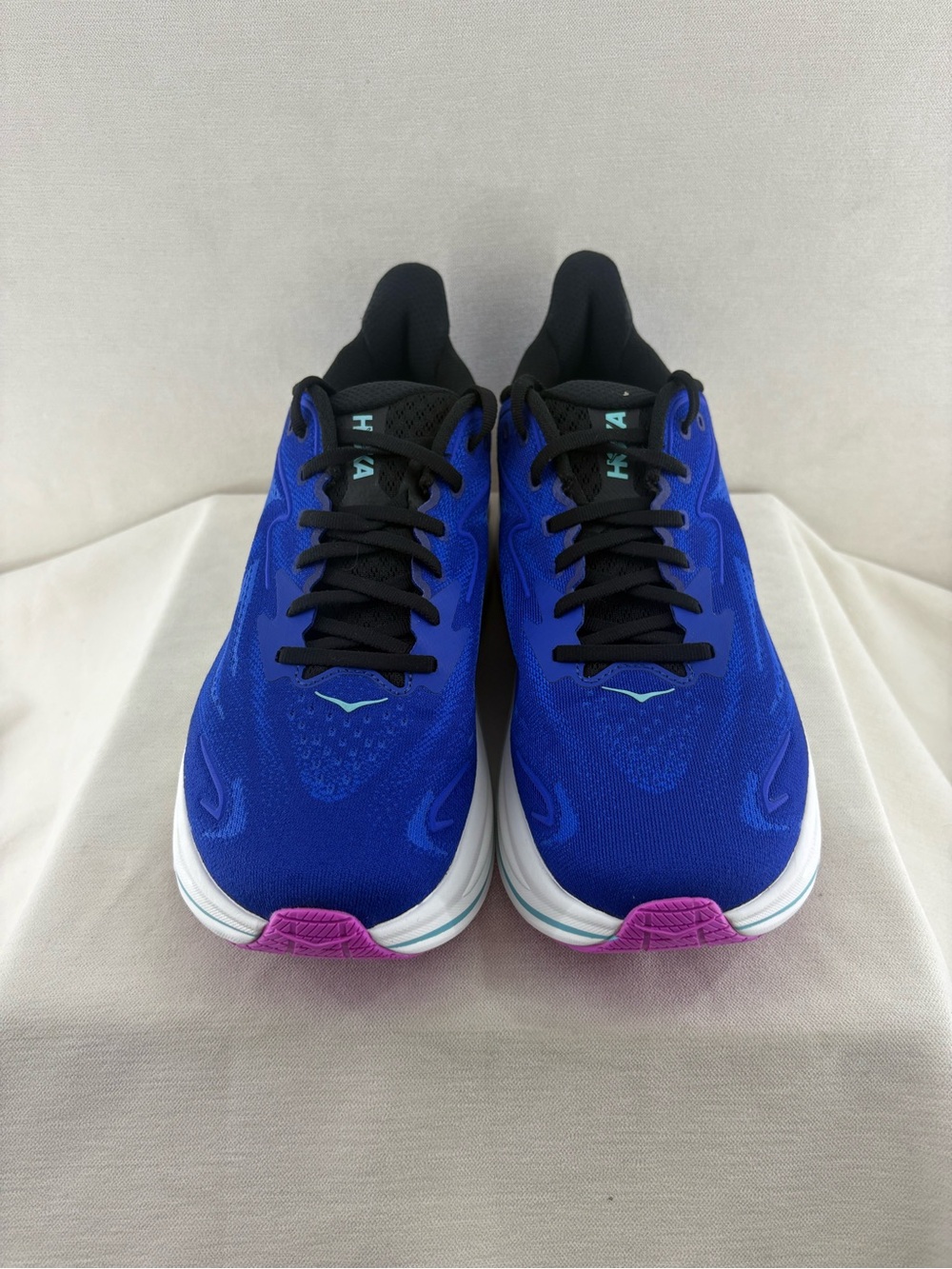 Hoka Clifton 10 women’s Running Shoes in Royal Blue/Black size 12B/ 44 2/3 NEW - Picture 2 of 7